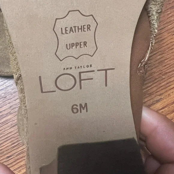 Ann Taylor Loft brown suede leather boots shoes size 6M - Picture 6 of 11